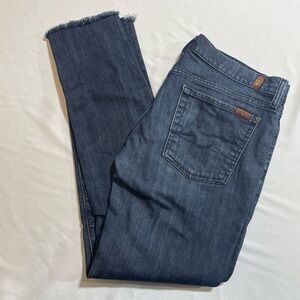 7 For All Mankind Roxanne Blue Skinny Jeans